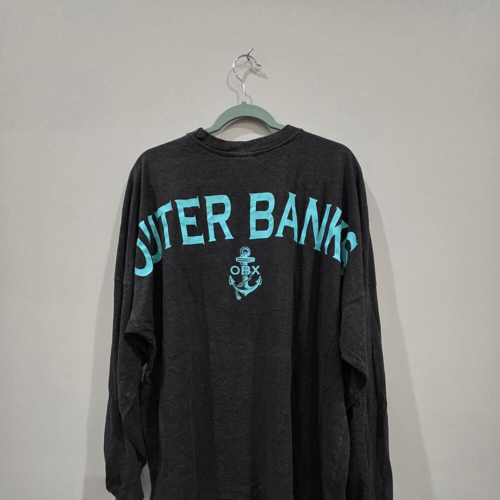 Outer Banks Women's Grey and Black Shirt - Picture 3 of 3